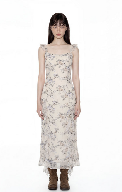 [Aespa Karina Worn] Loulouseoul Mermaid of the City Dress (Cream)