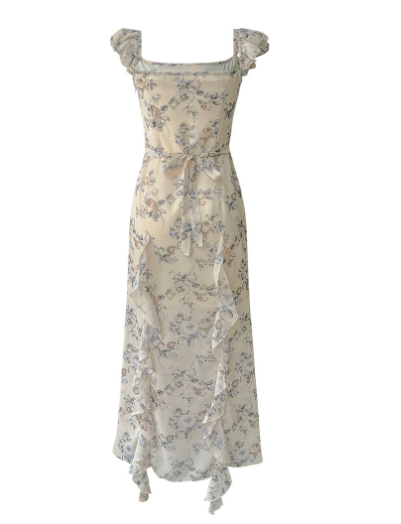 [Aespa Karina Worn] Loulouseoul Mermaid of the City Dress (Cream)