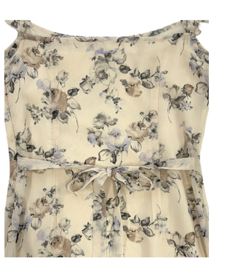 [Aespa Karina Worn] Loulouseoul Mermaid of the City Dress (Cream)