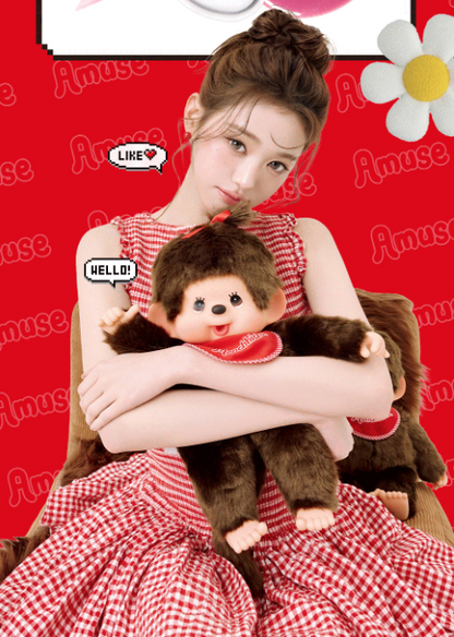 Monchhichi X Amuse Jel Fit Gloss with Gift (Random Ring Lip Balm)