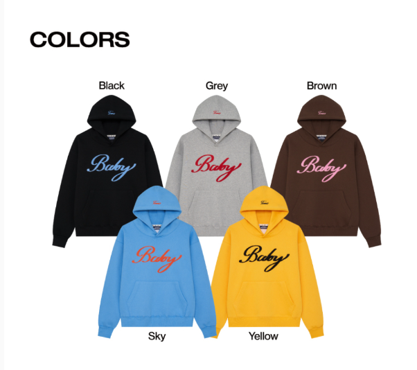 [Enhypen Sunoo Worn] Tom's Birthday Lettering Baby Boucle Hoodie