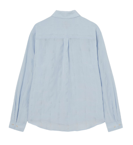 [Straykids Hyunjin Worn] 26SS Guess  2-Color Tone-on-Tone Check Shirt