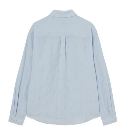 [Straykids Hyunjin Worn] 26SS Guess  2-Color Tone-on-Tone Check Shirt