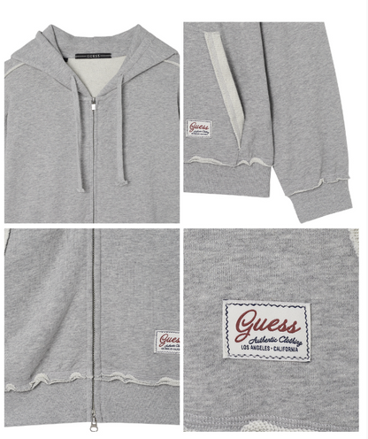 [Straykids Hyunjin Worn] 26SS Guess 2-Color Cut-Point Zip-Up