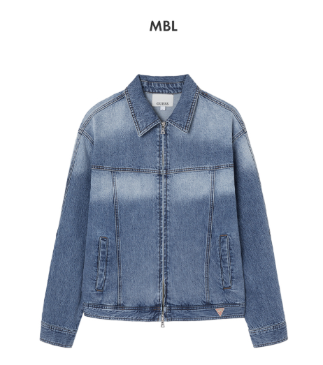 [Straykids Hyunjin Worn] 26SS Guess 1-color Indigo Jacket