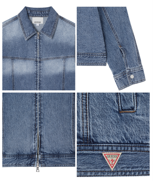 [Straykids Hyunjin Worn] 26SS Guess 1-color Indigo Jacket