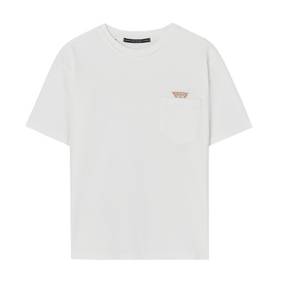 [Straykids Hyunjin Worn] 26SS Guess 2-Color Mini Original Triangle Pocket Short Sleeve Tee