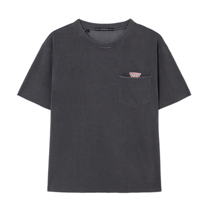 [Straykids Hyunjin Worn] 26SS Guess 2-Color Mini Original Triangle Pocket Short Sleeve Tee