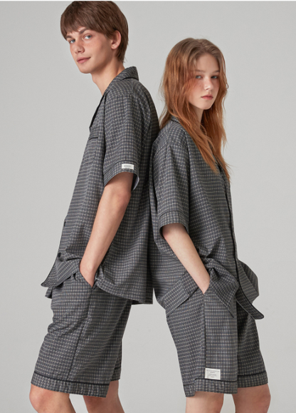 Nmixx Haewon X Dossy 26SS Silk Fit Dust Short Sleeve Couple Pajama Set