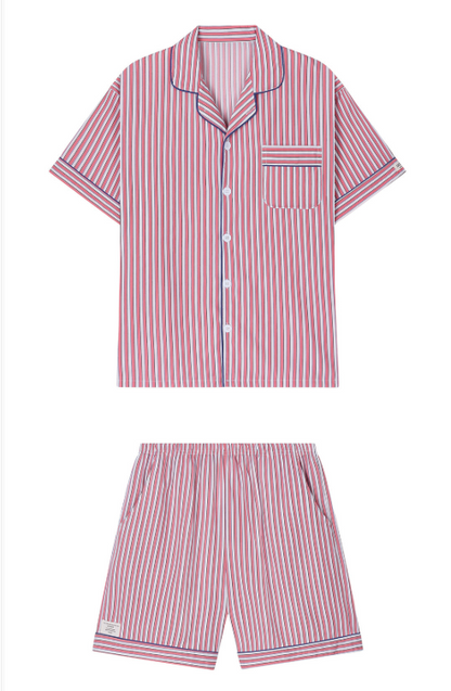 Nmixx Haewon X Dossy 26SS Silk-fit Peony Short-sleeve Couple Pajama Set