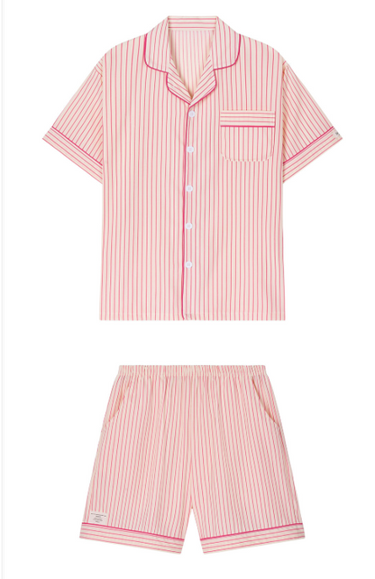 Nmixx Haewon X Dossy 26SS Silk Fit Lovesome Short Sleeve Couple Pajama Set