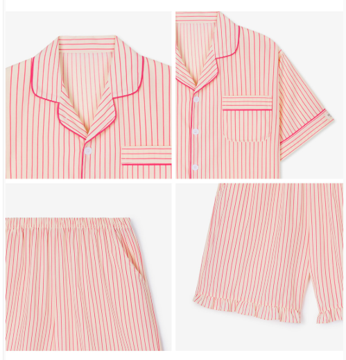 Nmixx Haewon X Dossy 26SS Silk Fit Lovesome Short Sleeve Couple Pajama Set