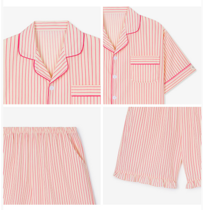 Nmixx Haewon X Dossy 26SS Silk Fit Lovesome Short Sleeve Couple Pajama Set
