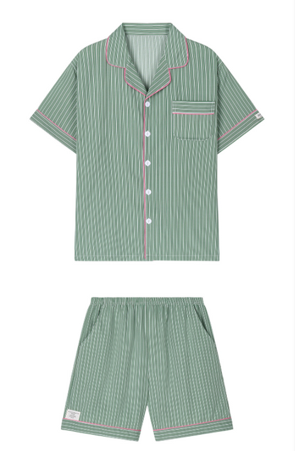 Nmixx Haewon X Dossy 26SS Silk Fit Wednesday Short Sleeve Couple Pajama Set