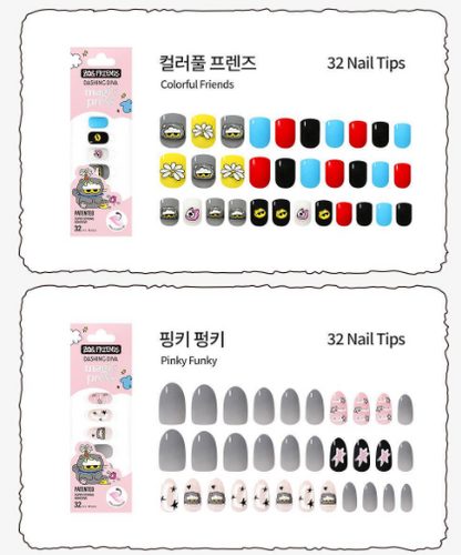 Ive Wonyoung X Dashing Diva Magic Press Zo & Friends Nail/Pedi with Gift(Check the description)