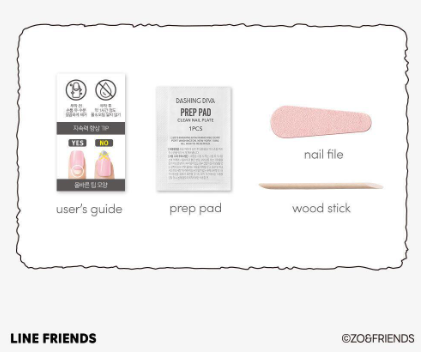 Ive Wonyoung X Dashing Diva Magic Press Zo & Friends Nail/Pedi with Gift(Check the description)