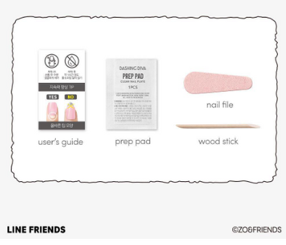 Ive Wonyoung X Dashing Diva Magic Press Zo & Friends Nail/Pedi with Gift(Check the description)