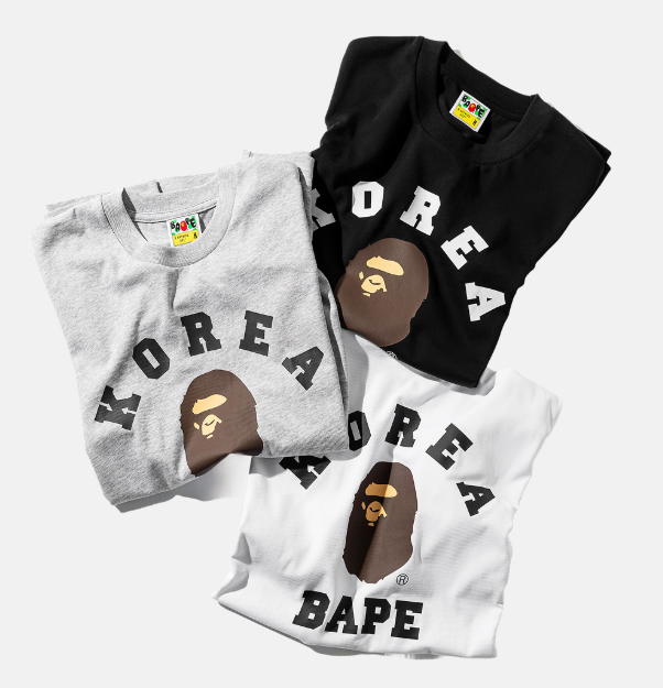 [Ateez San X BAPE] Korea College Relaxed Fit T-shirt (M)