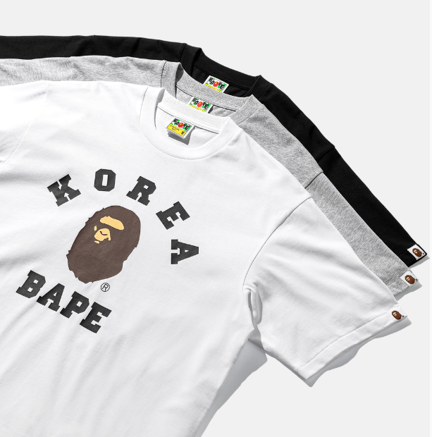 [Ateez San X BAPE] Korea College Relaxed Fit T-shirt (M)