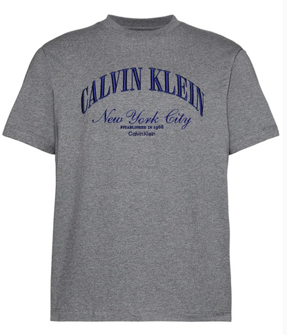 [TXT Yeonjun Worn] Calvin Klein Heritage Embroidered Logo Graphic Short Sleeve T-shirt