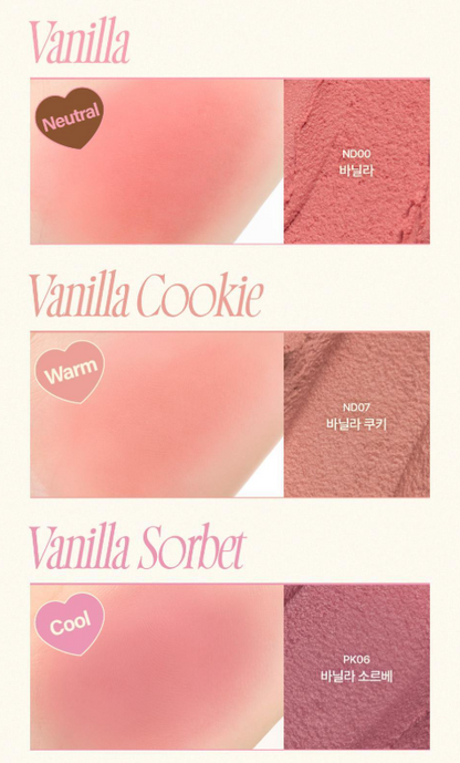[Vanilla Edition] FWEE Lip & Cheek Blurry Pudding Pot 5g with  Gift (+Silicone Lip Brush)