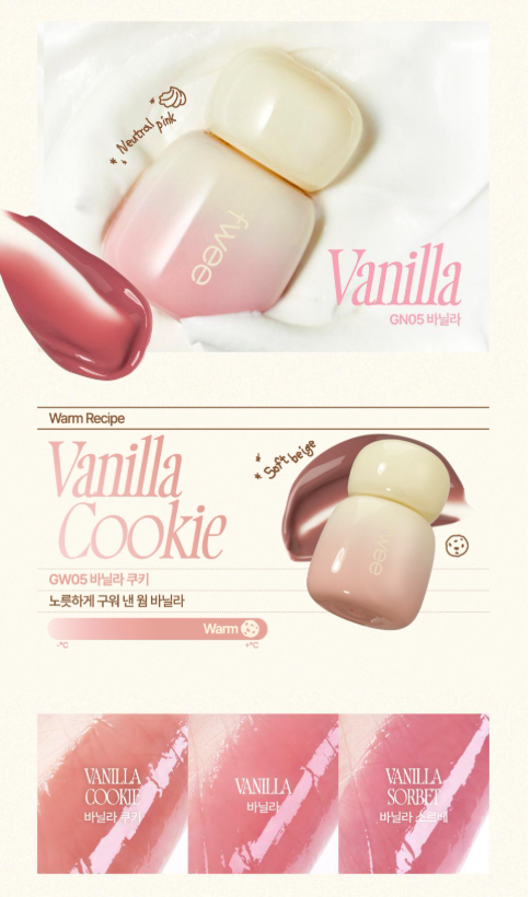 [Vanilla Edition] FWEE Rose Obsession Stay-Fit Lip Tint with Gift (+Latte Gloss)