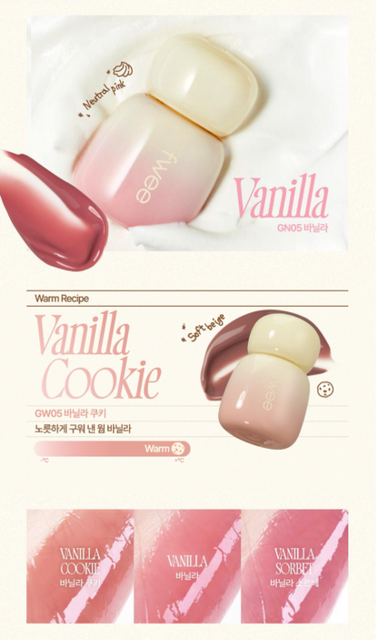 [Vanilla Edition] FWEE Rose Obsession Stay-Fit Lip Tint with Gift (+Latte Gloss)