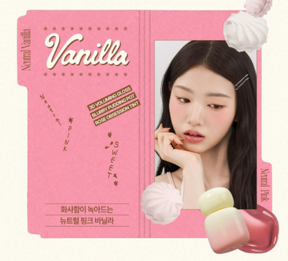 [Vanilla Edition] FWEE Rose Obsession Stay-Fit Lip Tint with Gift (+Latte Gloss)