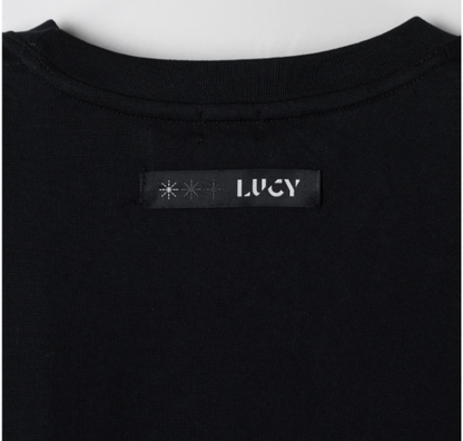 [LUCY X SPAO] Short Sleeve T-shirt (Black)