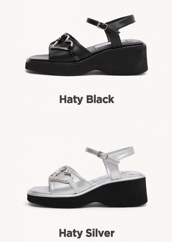 [StayC X Macmoc]  Haty Platform Heart Point Sandals (6cm)