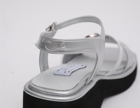 [StayC X Macmoc]  Haty Platform Heart Point Sandals (6cm)
