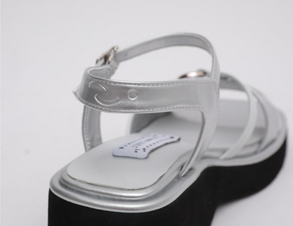 [StayC X Macmoc]  Haty Platform Heart Point Sandals (6cm)