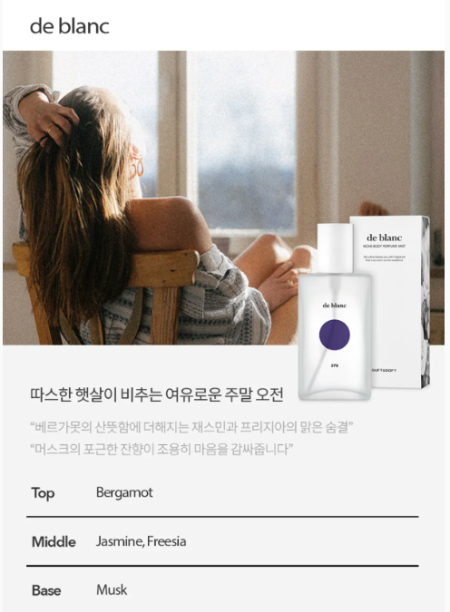 DUFT & DOFT Body Perfume Mist 80ml