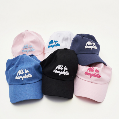 [BTS Jin Worn] ALLINCOMPLETE Fluid Applique Ball Cap