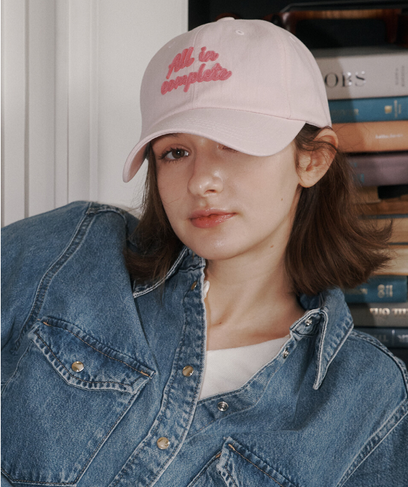 [BTS Jin Worn] ALLINCOMPLETE Fluid Applique Ball Cap