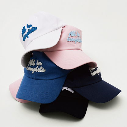 [BTS Jin Worn] ALLINCOMPLETE Fluid Applique Ball Cap