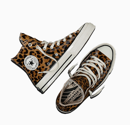 [Aespa Karina Photocard] Converse Chuck 70 X Leather/Leopard (Gift: Check the Description)