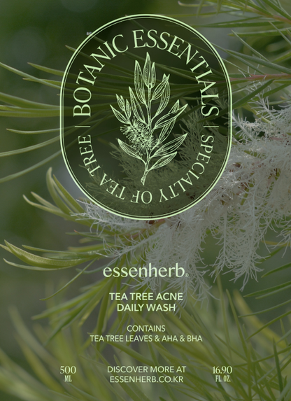 ESSENHERB Tea Tree Acne Daily Wash 500ml
