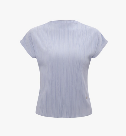 [Ive Jang Wonyoung Worn] IT'S MISHA Pleated Half Sleeve T-shirt