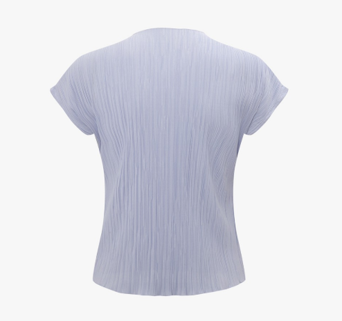 [Ive Jang Wonyoung Worn] IT'S MISHA Pleated Half Sleeve T-shirt