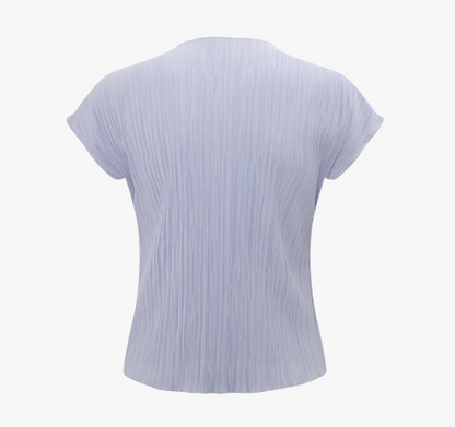 [Ive Jang Wonyoung Worn] IT'S MISHA Pleated Half Sleeve T-shirt