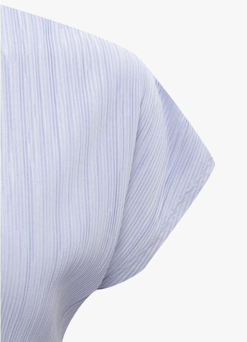 [Ive Jang Wonyoung Worn] IT'S MISHA Pleated Half Sleeve T-shirt