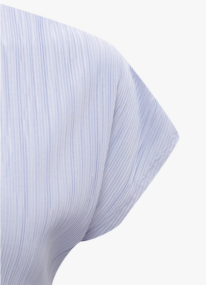 [Ive Jang Wonyoung Worn] IT'S MISHA Pleated Half Sleeve T-shirt