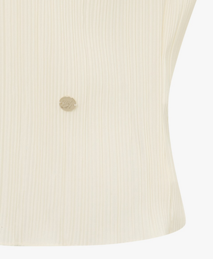 [Ive Jang Wonyoung Worn] IT'S MISHA Pleated Half Sleeve T-shirt