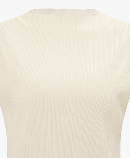 [Ive Jang Wonyoung Worn] IT'S MISHA Pleated Half Sleeve T-shirt