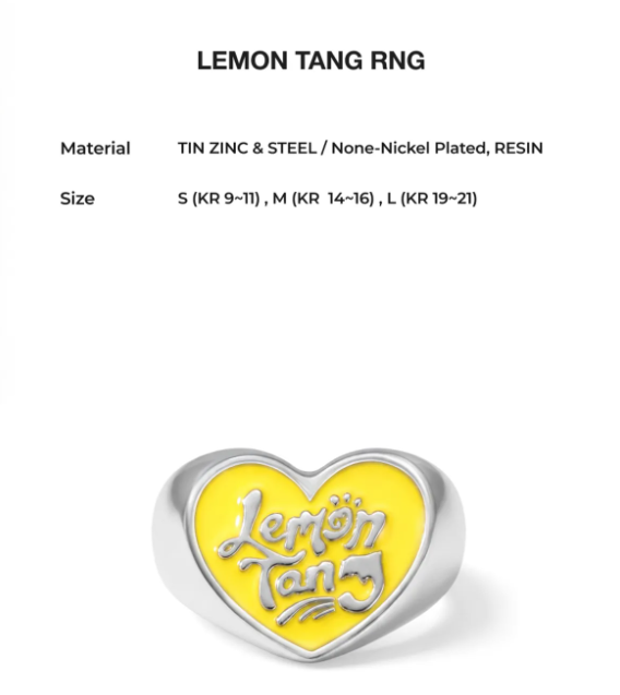 [Hearts2Hearts X Nonenon] Lemon Tang Accessories Collection