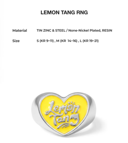 [Hearts2Hearts X Nonenon] Lemon Tang Accessories Collection