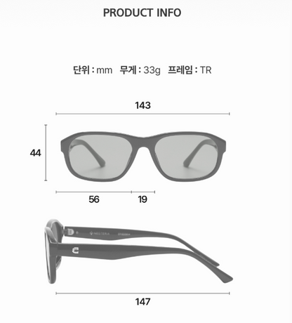 [Bts Jimin Worn] NEOTERIA HEXA · S Sunglasses