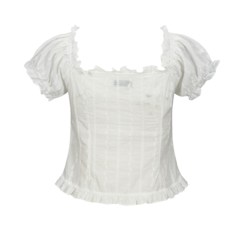 [Aespa Winter Worn] AMONG A 2-Way Ruffle Blouse