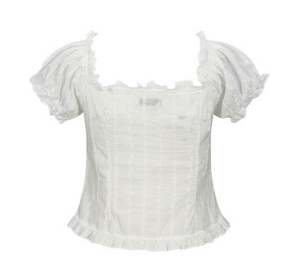 [Aespa Winter Worn] AMONG A 2-Way Ruffle Blouse